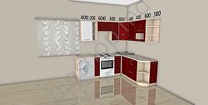 Set mobila bucatarie Sokme Sofia Lux (1.25x2.15m)