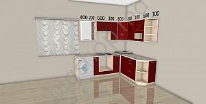 Set mobila bucatarie Sokme Sofia Lux (1.25x2.15m)