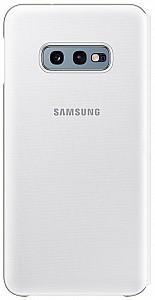 Husa pentru telefon Samsung Original Galaxy S10E LED Flip Wallet White (127790)
