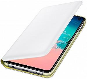 Husa pentru telefon Samsung Original Galaxy S10E LED Flip Wallet White (127790)