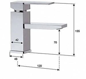 Baterie pentru lavoar Remer Qubika 11