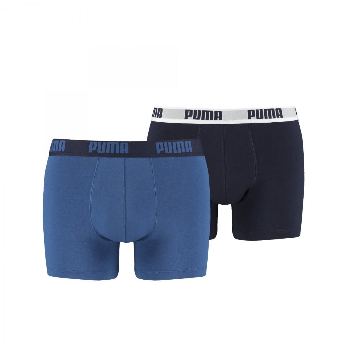 Lenjerie de corp barbati Puma BASIC BOXER 2P + Blue