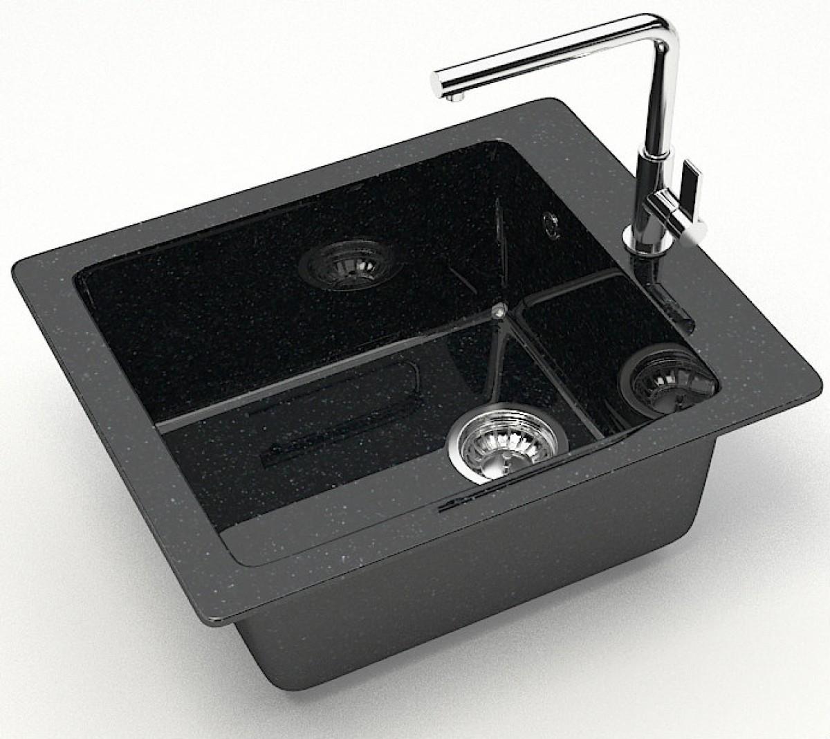 Chiuveta de bucatarie Marrbaxx Z008Q4 Black Lucios