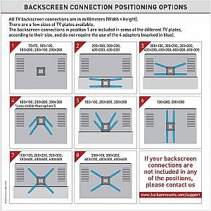 Suport pentru televizor Barkan 4500L White/Black