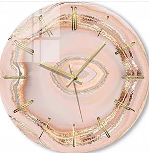 Настенные часы Foto3D Нежно розовый мрамор