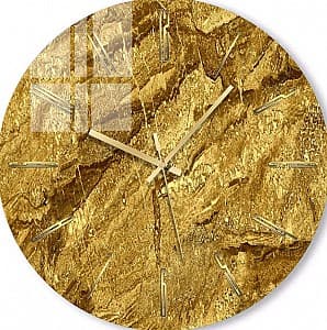 Настенные часы Foto3D Золотое полотно