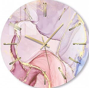 Настенные часы Foto3D Нежно розовые оттенки