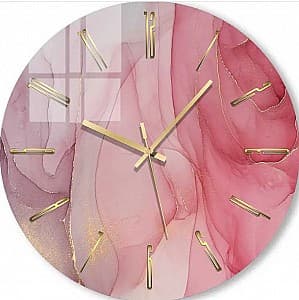 Настенные часы Foto3D Фиолетово-розовые краски