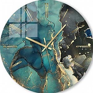 Настенные часы Foto3D Бирюза с холодным оттенком