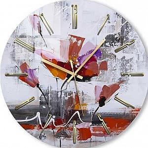 Настенные часы Foto3D Красный мак
