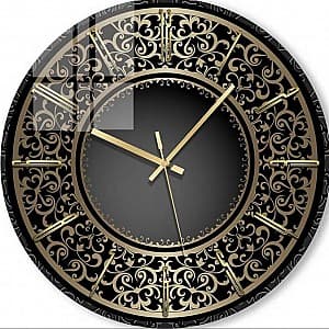 Настенные часы Foto3D Золотой декор