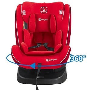Scaun auto copii BabyGo Isofix Nova 360 Red