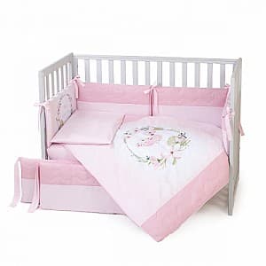 Lenjerie de pat pentru copii Veres Flamingo Pink 217.01