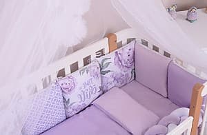 Lenjerie de pat pentru copii Veres Lilac Peonies 220.42