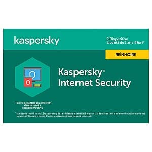 Антивирус Kaspersky Internet Security Card 2 Dev 1 Year Renewal
