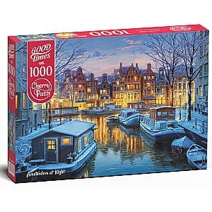 Puzzle Cherry Pazzi 1000 elemente (Amsterdam noaptea)