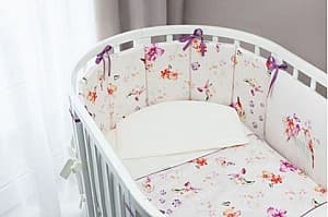 Lenjerie de pat pentru copii Perina Acuarelă Oval (АО6-125х75) White