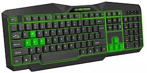 Tastatura pentru gaming Esperanza TIRONS EGK201B Green - US Layout