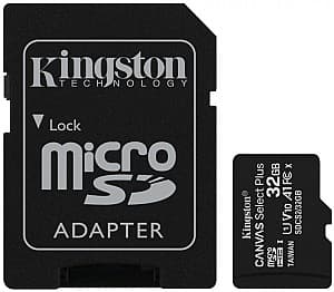 Карта памяти Kingston microSD Class10 32GB + SD adapter (SDCS2/32GB)
