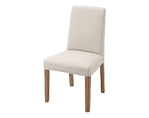 Деревянный стул IKEA Bergmund oak tree/Hallarp beige