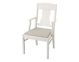 Деревянный стул IKEA Ingatorp white/Nordvalla beige