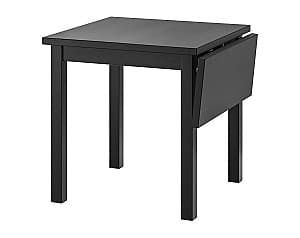 Деревянный стол IKEA Nordviken black 74/104x74 см