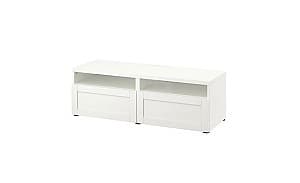 Comoda TV IKEA Besta White / Hanviken white 120x42x39 cm