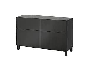 Comoda IKEA Besta black-brown/Lappviken/Stubbarp black-brown 120x42x74 cm