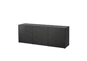 Comoda IKEA Besta black-brown/Lappviken black-brown 180x42x65 cm