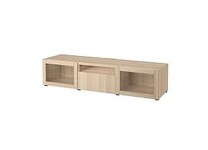 Comoda TV IKEA Besta antique oak / Lappviken white oak 180x42x39 cm