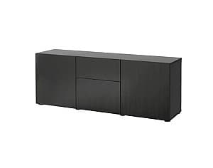 Comoda IKEA Besta Lappviken black-brown 180x42x65 cm