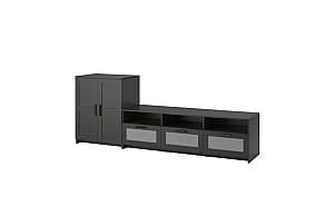 Comoda TV IKEA Brimnes Black 258x41x95 cm