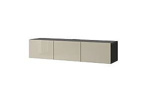 Tumba pentru televizor IKEA Besta black-brown / selsviken beige 180x42x38 cm
