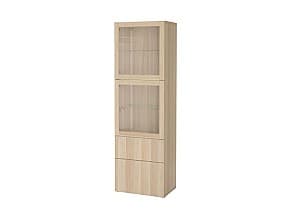 Витрина IKEA Besta Antique Oak / Lappviken 60x42x193 см