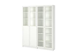 Dulap cu vitrina IKEA Billty / Oxberg white 160x30x202 cm