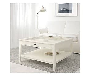 Masa de reviste IKEA Liatorp white glass 93×93 cm