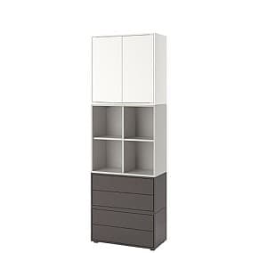 Шкаф IKEA Eket white / light gray / dark gray