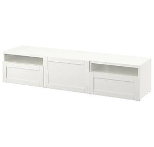 Comoda TV IKEA Besta White Hanviken 180x42x39 cm