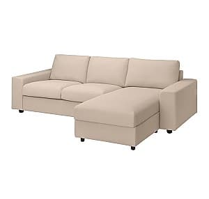 Canapea de colt IKEA Vimle Hallarp beige