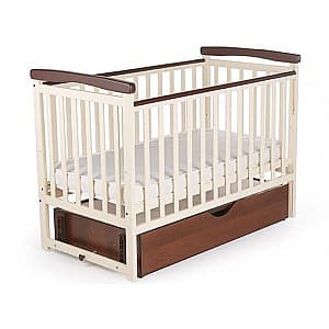 Кроватка детская Eucalyptus Charlene-Combi Premium (DS-302) Ваниль/Орех