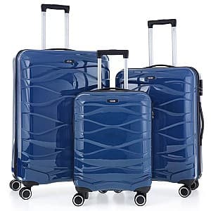 Valiza de calatorie CCS 5229 Set Blue