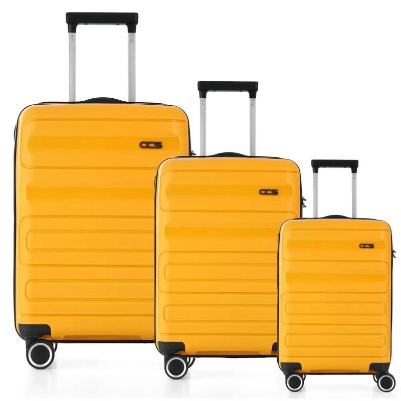 Чемодан CCS 5225 Set Yellow