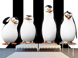 3D Фотообои Art.Desig Пингвины Мадагаскара