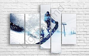 Tablou multicanvas Art.Desig SNOWBOARDING, FREESTYLE SNOWBOARDER