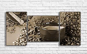 Tablou multicanvas ArtD Scorțișoară și boabe de cafea_2