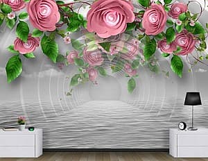 3D Фотообои Art.Desig Туннель с цветами