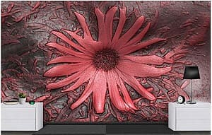 Fototapet 3d Art.Desig Floare rosie cu effect 3D