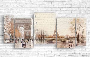 Модульная картина Art.Desig Старый Париж
