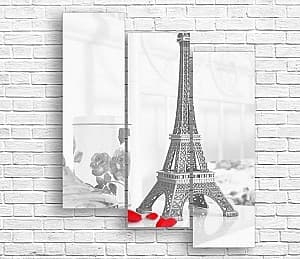 Tablou multicanvas Art.Desig Parisul in alb-negru