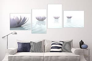Tablou multicanvas Art.Desig Flori de lotus pe apă